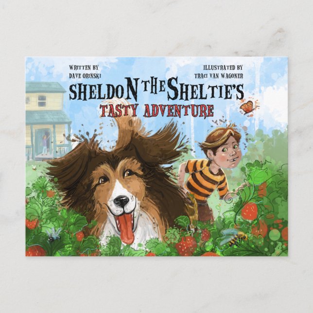Carte Postale Sheldon the Sheltie (Devant)