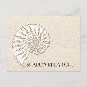 Carte postale Shell élégante