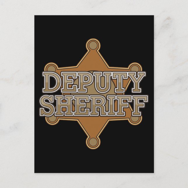 Carte Postale Sheriff adjoint (Devant)