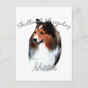 Carte Postale Shetland Sheepdog (sable) Maman 2