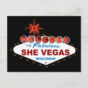 Carte Postale SheVegas Wisconsin