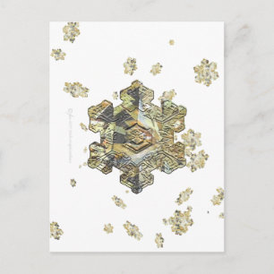 Carte postale Shimmersive Snowflake