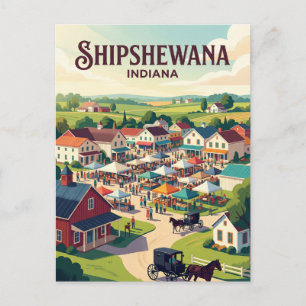 Carte Postale Shipshewana États-Unis