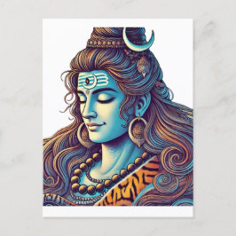 Carte Postale Shiva éternel : Le Yogi suprême dans les Bliss div