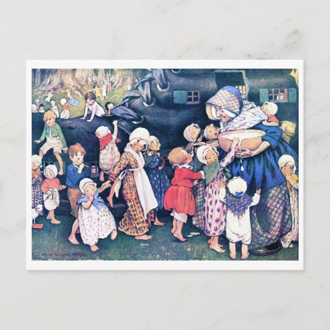 Carte Postale Shoe House, Jessie Willcox Smith (Devant)