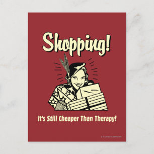 Carte Postale Shopping : moins cher que la thérapie