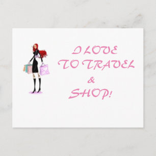 CARTE POSTALE SHOPPPING QUEEN COLLECTION
