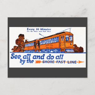 Carte postale Shore Fast Line Trolley Service