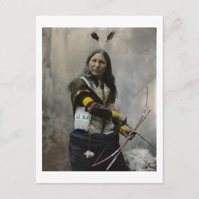 Carte Postale Shout At Oglala Sioux 1899 Indian (Devant)