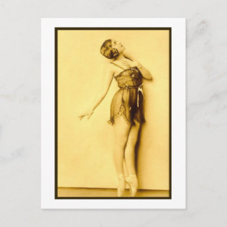 Carte Postale Show Girl Risque French Dancer