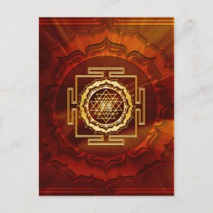 Carte Postale Shri Yantra - Conducteur cosmique d'énergie