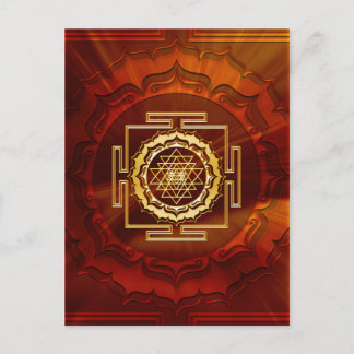 Carte Postale Shri Yantra - Conducteur cosmique d'énergie