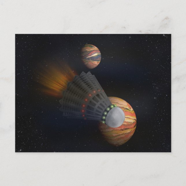 Carte Postale Shuttlecock Space Shuttle (Devant)