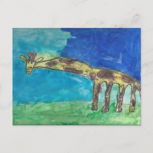 Carte postale Shy Giraffe (Devant)