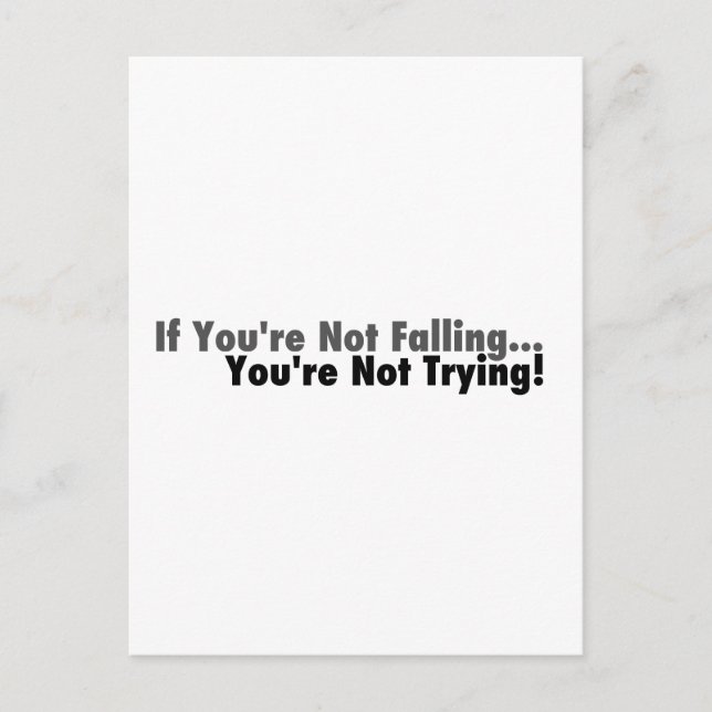 Carte Postale Si vous ne tombez pas... (Devant)