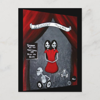 Carte postale Siamese Twins
