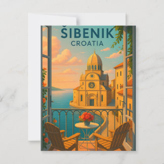 Carte Postale Šibenik Croatie Voyage Ancien- St. Jacques