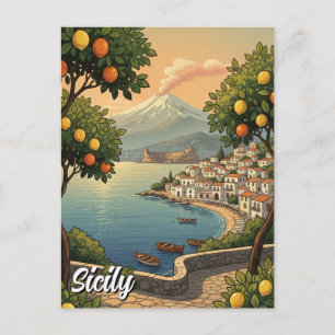 Carte Postale Sicile Italie
