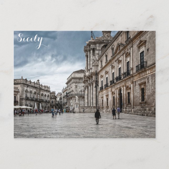 Carte Postale Sicile Italie Italienne Photo Voyage (Devant)