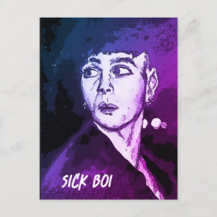 Carte Postale Sick Boi Ren