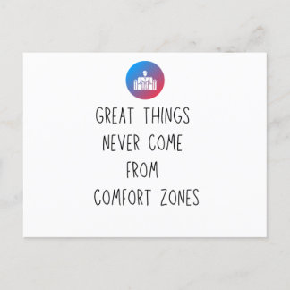 Carte Postale Side Hustle hors de mon Confort Zone Motivation