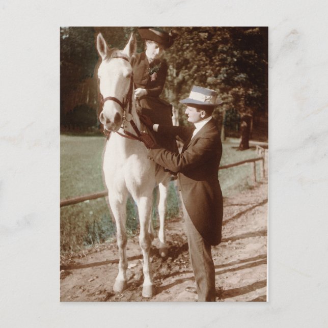 Carte Postale Sidesaddle couple (Devant)