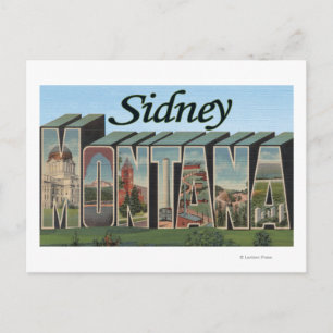 Carte Postale Sidney, Montana