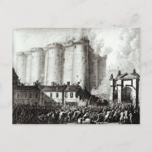 Carte Postale Siège de la Bastille, 14 juillet 1789