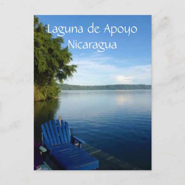 Carte Postale siège du lac apoyo (Devant)