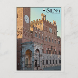 Carte Postale Sienne - Palazzo Pubblico Matin