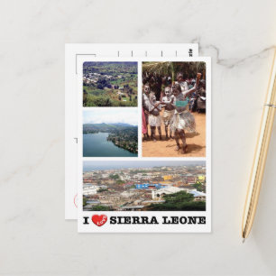 Carte Postale Sierra Leone - J'aime -
