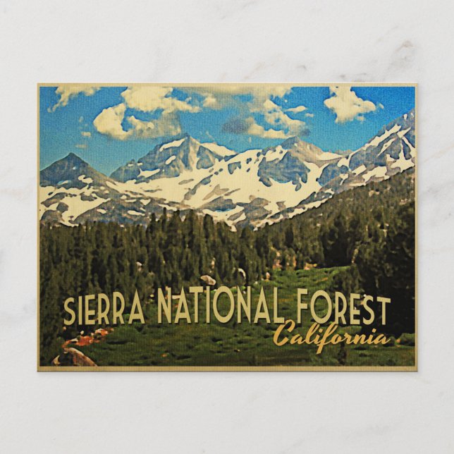 Carte Postale Sierra National Forest California (Devant)