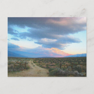 Carte Postale Sierra orientale paysage - vallée d'Owens