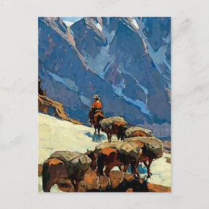 Carte Postale "Sierra Pass" Western Art par Edgar Payne