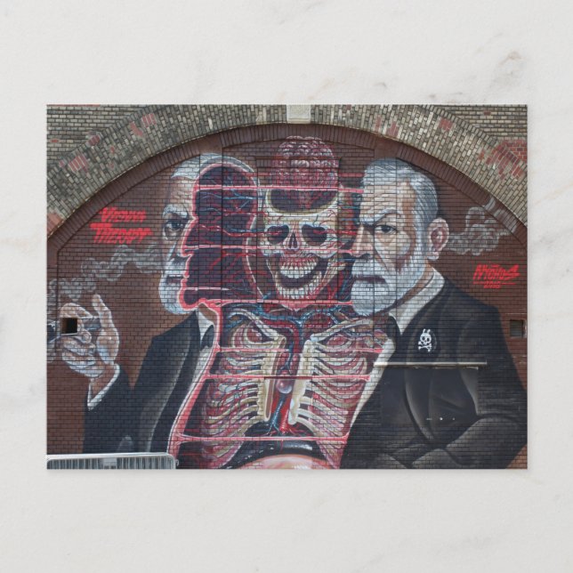 Carte Postale Sigmund Freud Street Art (Devant)