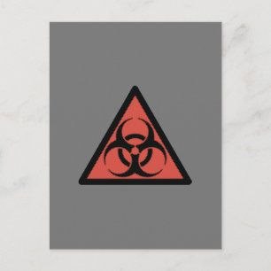 Carte Postale Signal biologique rouge