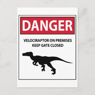 Carte Postale Signal de danger (Raptors)
