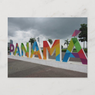 Carte Postale signalisation panaméenne