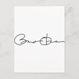 Carte Postale Signature Barack Obama