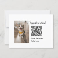 Signature boisson scanner QR code ajouter le nom d
