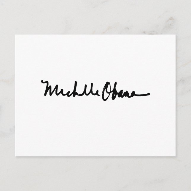 Carte Postale Signature de MICHELLE OBAMA -.png (Devant)