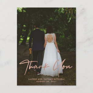 Carte Postale Signature   Mariage de photos Rose de Faux