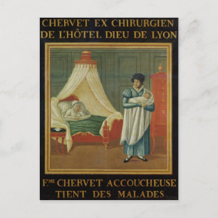 Carte Postale Signe annonçant les services d'une sage-femme