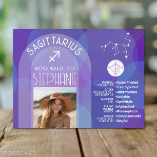 Carte Postale Signe astrologique du zodiaque Sagittaire Photo Da