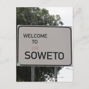Carte Postale signe d'accueil soweto