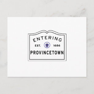 Carte Postale SIGNE DE LA VILLE DE Provincetown MA