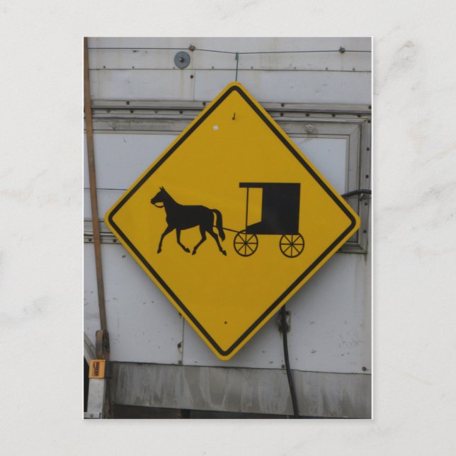 Carte Postale SIGNE DE PASSAGE Amish (Devant)