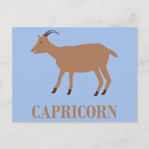 Carte Postale Signe du Capricorne Chèvre