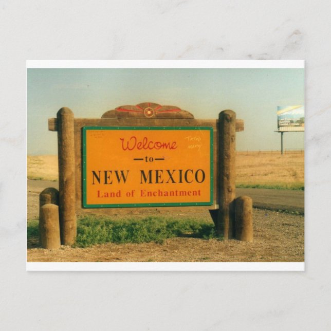 Carte Postale Signe du Nouveau Mexique (Devant)