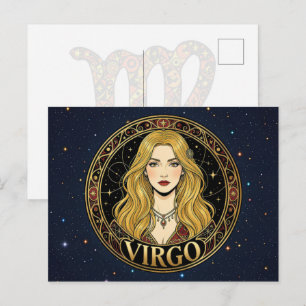 Carte Postale Signe du zodiaque Vierge Vierge